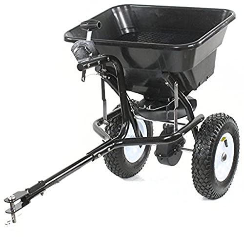 Schleuderstreuer Anhängestreuer mit Zuglasche für Rasentraktoren