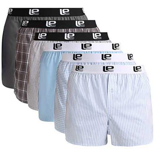 Lower East American Boxershorts Herren 10 Pack I 6 Pack aus 100% Baumwolle I Unterwäsche Herren, Unterhosen für Männer