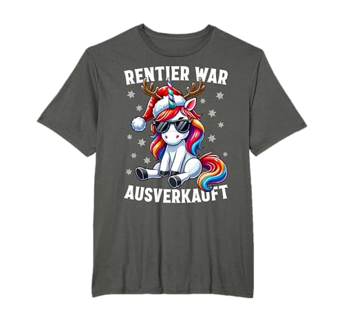 Lustiges Rentier War Ausverkauft Funny Reindeer Christmas T-Shirt