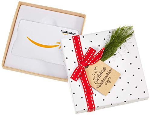 Amazon.de Geschenkkarte in Geschenkbox (Tannenzweig)