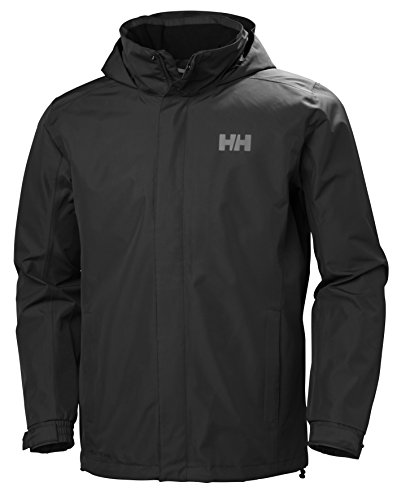 Helly Hansen Herren Standard Dubliner Wasserdicht Winddicht Atmungsaktiv Regenmantel Jacke, 990 Schwarz, Medium