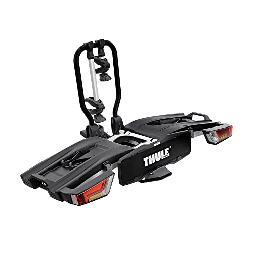 Thule EasyFold XT Fahrradträger, Fahrradträger Anhängerkupplung Aluminum/Black, 2 Bikes