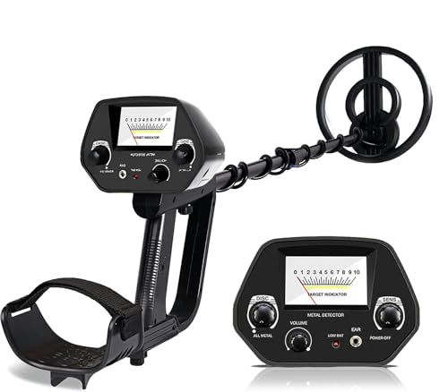 Metalldetektor, Metalldetektor Profi für Erwachsene Anfänger und Kinder – Leichter Hochpräziser Metalldetektoren mit Wasserdichter Suchspule verstellbarem Länge (78–107 cm)