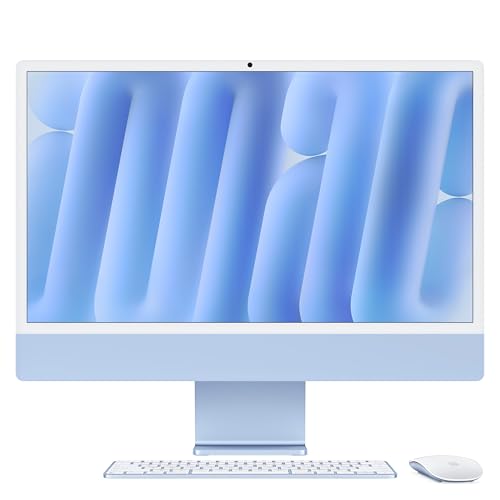 Apple iMac All-in-One Desktop-Computer mit M4 Chip mit 8 Core CPU und 8 Core GPU: 24
