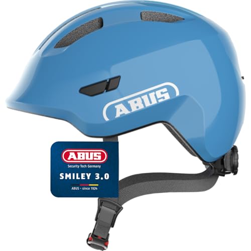ABUS 67295 Fahrradhelm, Blau (Shiny Blue), M (50-55 cm)