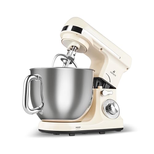 Karaca Blendburst Stand Mixer, Iconic Beige – Leistungsstarkes Küchengerät mit 1400W Leistung und 5,7L Fassungsvermögen