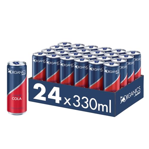 Organics Simply Cola by Red Bull 330ml - 24er Palette Dosen - koffeinhaltiges Bio-Getränk 100% natürliche Zutaten, EINWEG (24 x 330 ml)