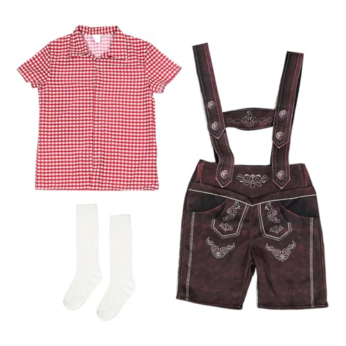 Raypontia Oktoberfest Tracht für Kinder - Halloween Party Verkleidung | Festkleidung Für Umzüge Kindergarten Familienfeste Kinderfeste