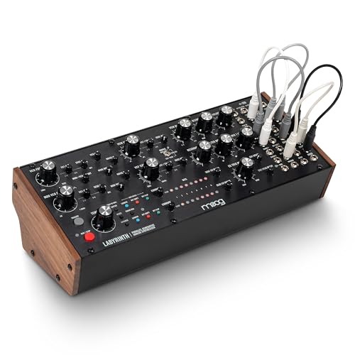 MOOG Labyrinth - semimodularer parallelgenerativer Analogsynthesizer mit Dual-Sequencer, Dual-Oszillatoren, VC-Wavefolder, VC-Filter, Patchbay