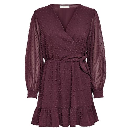 ONLY Onltiva L/S Dobby Fake Wrap Dress WVN