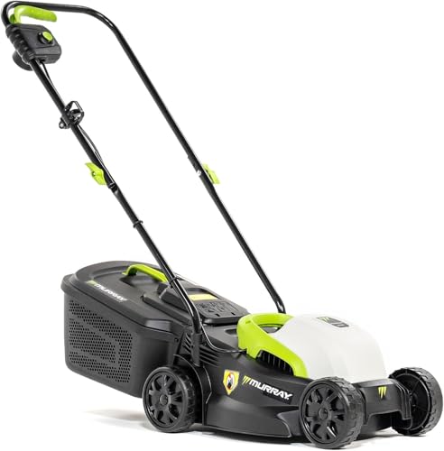 Murray Rasenmäher Elektro 2-in-1 LE320E - Kleiner Rasenmäher Elektrisch 1200W/32cm mit Grasfangbox 27L für Kleine Rasenflächen - Elektro Rasenmäher mit Ergonomischer Softgriff und Überlastschutz