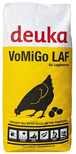 GS VoMiGo Legemehl, Hühnerfutter 25 kg, ideal für Legehennen, gegen die rote Vogelmilbe, Alleinfutter als Mehl