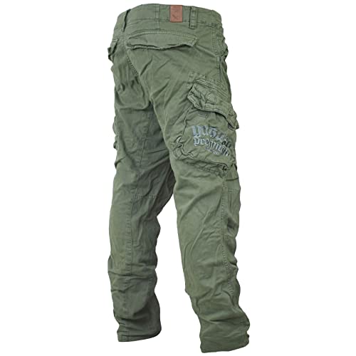 Yakuza Premium Herren Cargo Pants Hose 2666 Olive grün Größe L
