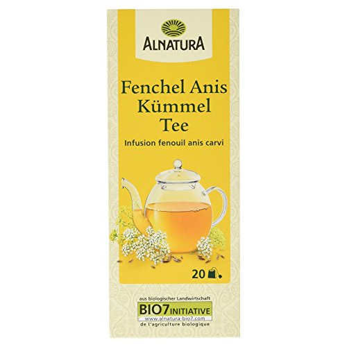 Alnatura Bio Fenchel-Anis-Kümmel Tee, 20 Beutel, 45g , 20 Stück( 1er Pack)