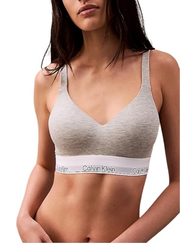 Calvin Klein Damen BH Bralette Lift Stretch, Grau (Grey Heather), M