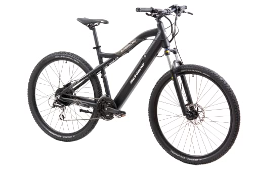 F.lli Schiano E-Mеrcury, E Bike Mountainbike, 29 Zoll, 36V 11.6Ah Abnehmbarer Akku, Motor 250W 50Nm, MTB Ebike für Herren/Damen, Schwarz