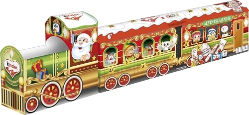 kinder Mix Adventskalender 3D-Zug – Adventskalender mit leckeren Schokoladen-Spezialitäten – 1 Kalender à 226g