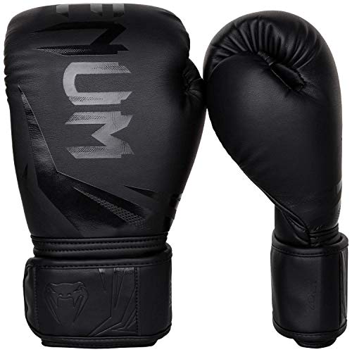 Venum, Challenger 3.0 Boxhandschuhe, Unisex Erwachsene, 16 Oz, Schwarz/Schwarz