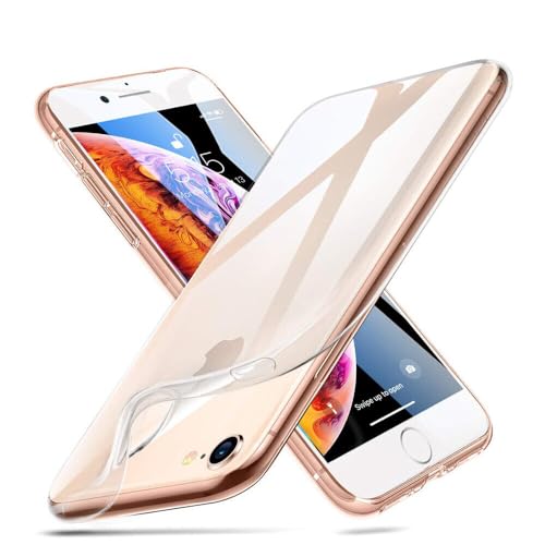 Oprimio Kristallklar Hülle für iPhone 7 Plus und iPhone 8 Plus [Silikon Hülle] [%100 Durchsichtig] [Deutsche Material] Dünne Klar Handyhülle für Apple iPhone 7 Plus / 8 Plus