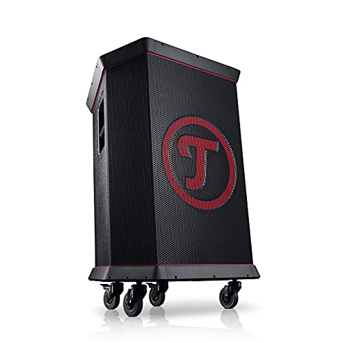 Teufel ROCKSTER - Großer Bluetooth Lautsprecher - Mobiles Event Sound System mit Rollen, 450 W, mit Langer Akkulaufzeit, 2-Kanal DJ-Mischpult, Powerbank-Funktion, Robust Party Speaker