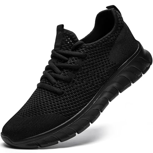 Damyuan Sneaker Herren Schuhe Laufschuhe Sportschuhe Turnschuhe schwarz Wanderschuhe atmungsaktiv leichte männer Tennisschuhe Freizeit Outdoor Fitnessschuhe 42