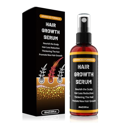 Haarwachstumsserum Spray für Männer/Frauen,haarwachstum beschleunigen,Verhindert Haarausfall,Mit Biotin und Rosmarin für Haarwachstumsöl, haaröl wachstum,bart wachstum,Sanft,Trocken,60ml