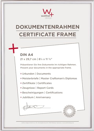 Walther KV130S New Lifestyle Kunststoffrahmen im Format 21 x 30 silber