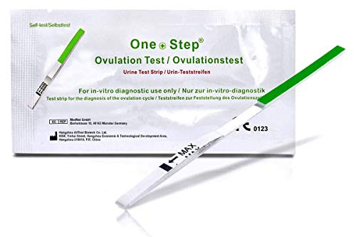 50 Stück One+Step Ovulationstest mit optimaler Sensitivität 20 miu/ml - Fruchtbarkeitstest für Frauen - Ovulationstests für Eisprung