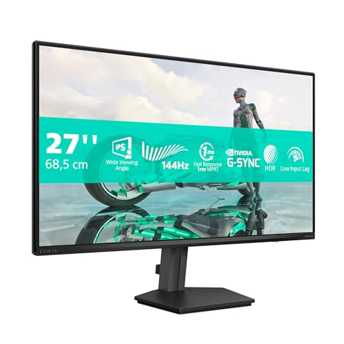Philips 27M2N3200NF 27 Zoll FHD Monitor, 144Hz, IPS, 1ms MPRT Adaptive Sync, G-Sync Comp. HDR10 (1920x1080,HDMI 1x 2.0,DP 1x 1.4) Schwarz