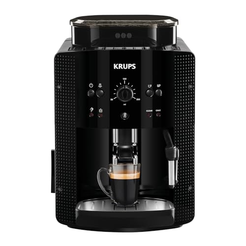 Krups Roma EA81M8 Espressokocher 1,7 l, 3 Temperaturstufen, 3 gemahlene Texturen, Schwarz