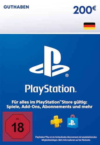 200€ PlayStation Guthaben für PlayStation Plus| PS4/PS5 Download Code - PSN deutsches Konto