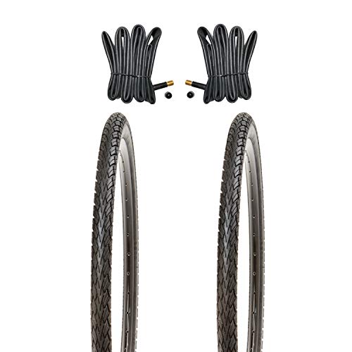 Kujo 2X 28 Zoll Fahrradreifen Set 700x40c Resul 42-622 inkl. Schlauch AV