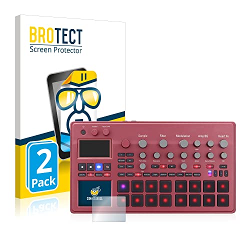 BROTECT 2 Stück Schutzfolie für KORG electribe Sampler Displayschutz Folie Made in Germany, Ultra-Klar