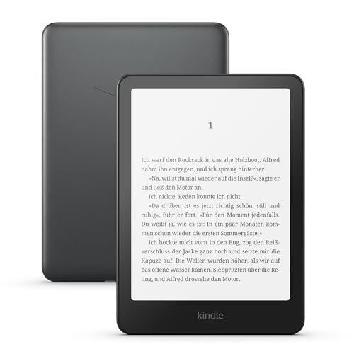Zertifiziert und generalüberholt Amazon Kindle Paperwhite Signature Edition(32 GB)-Unser schnellster Kindle,mit Frontlicht mit automatischer Anpassung,kabellosem Aufladen und wochenlanger Akkulaufzeit