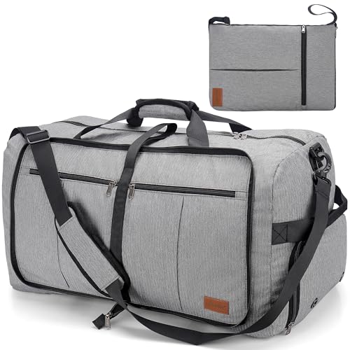 Upeelife Reisetasche, 125L Reisetasche Groß Faltbar, Leichte Sporttasche Weekender Wasserdicht Reisetaschen mit Schuhfach für Damen Herren Gym Duffle Bag