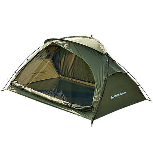 OLYMMONS Camping Zelt 1 bis 2 Person, Rucksack Zelt wasserdicht & Winddicht, Ultralight Instant Zelt für Camping, Wandern, Outdoor, Leicht für Erwachsene Kinder Scouts Einfache Einrichtung (Green)