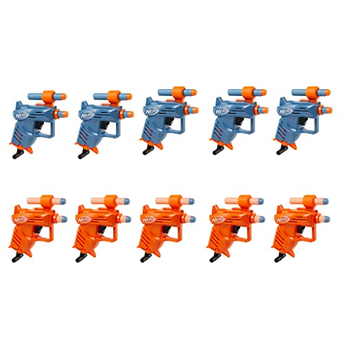 NERF Elite Ace SD-1 Party Pack – 10 Blaster und 20 Elite Darts – Griff, Visier – Amazon Exclusive