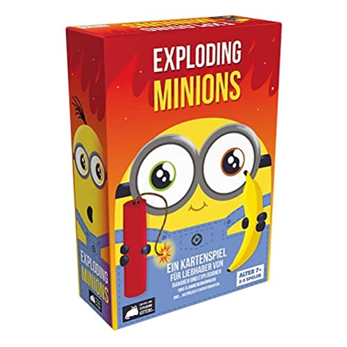 Exploding Kittens | Exploding Minions | Partyspiel | Kartenspiel | 2-5 Spieler | Ab 7+ Jahren | 15+ Minuten | Polish