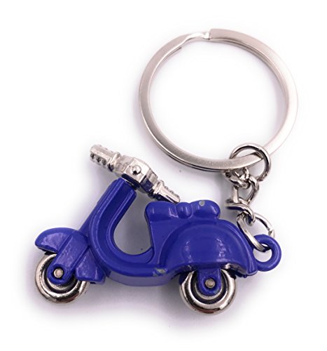 H-Customs Motorroller Roller blau Anhänger besonderer Schlüsselanhänger