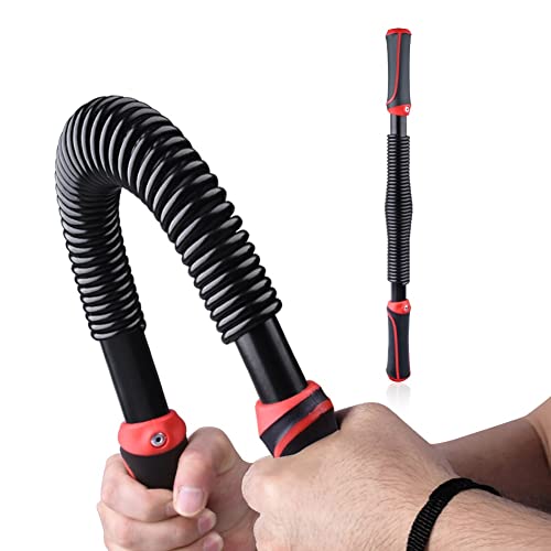 Msnaile Power Twister Biegehantel Königsfeder Hochleistungs-Federarm Kraftstab Muskelaufbau Körper Arm Krafttrainingsgerät-40kg