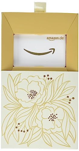 Amazon.de Gutschein in Geschenkbox (weißes Blumen-Design)