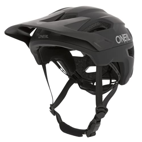 O'NEAL | Mountainbike-Helm | Enduro All-Mountain | Lüftungsöffnungen zur Belüftung & Kühlung Größenverstellsystem, Robustes ABS | Helmet Trailfinder Solid | Erwachsene | Schwarz | Größe L/XL