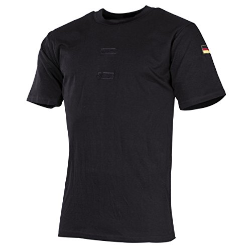 MFH BW Tropenhemd mit Klett und Hoheitsabzeichen (Schwarz, 6)