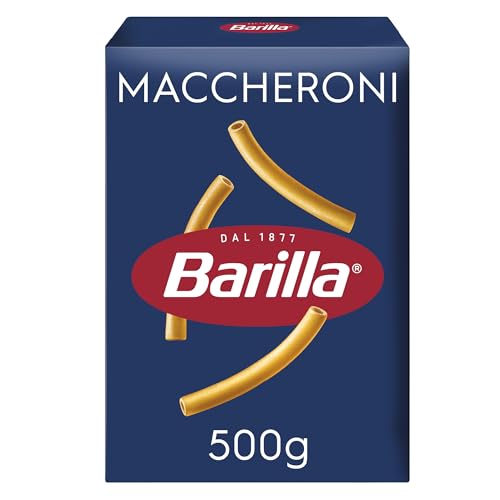 Barilla Pasta Nudeln Klassische Maccheroni n.44 aus hochwertigem Hartweizen immer al dente 500 g