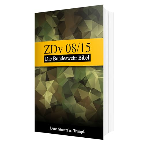 Feldschmiede ® ZDv 08/15 | Die Bundeswehr Bibel Buch | Geschenk für Soldaten