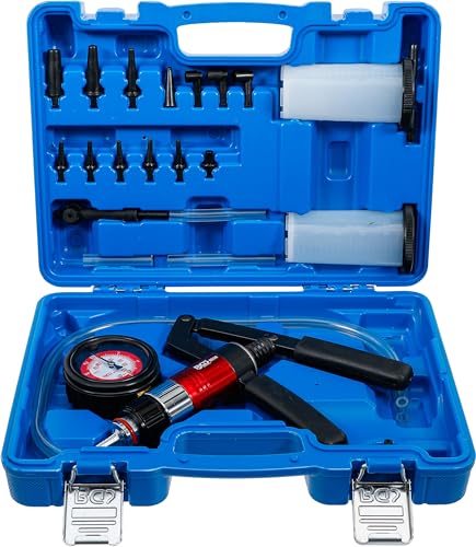 BGS 8038 | Vakuum-Druckpumpen-Satz | Vakuumpumpe | Bremsenentlüfter | Bremsentlüftungsgerät | Vakkumtester | im Koffer