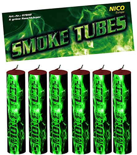 NICO® 7842 Smoke Tubes 6er Btl. Feuerwerk/grün