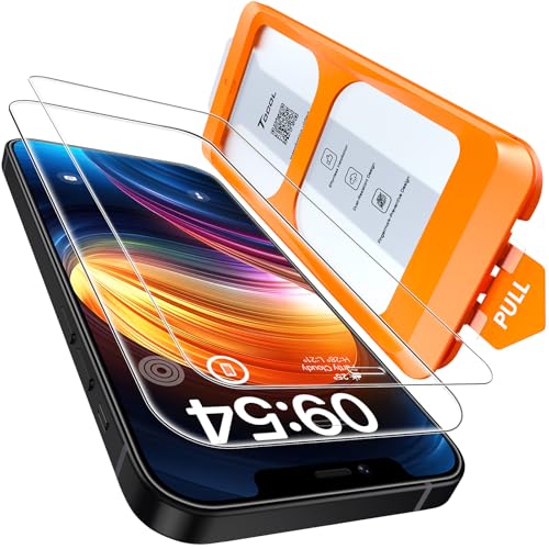 TOCOL für iPhone 12 für Panzerglas, für iPhone 12 Pro für Panzerglas, Full Screen Auto-Installation 9H Härte Stoßfest Kratzfest Anti-Fingerabdruck Anti-Bläschen folie, Kompatibel mit Hülle, 2 Stück