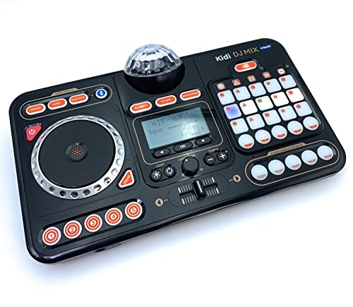 VTech Kidi DJ Mix – 10-in-1 DJ-Mischpult mit Jog-Wheel und vielen Effekten zum Bearbeiten der Musik – Für Kinder von 6-12 Jahren, Schwarz