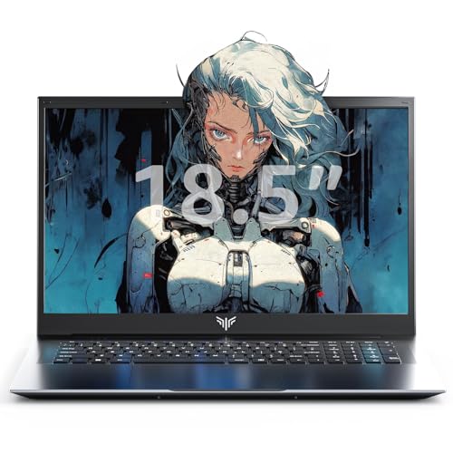 Tivique 18,5 Zoll Laptop,Twin Lake N150 (bis zu 3,6 GHz), 16 GB DDR4 512 GB SSD bis zu 2 TB,1920 x 1080 IPS Full HD Laptop,8000mAh,BT5.0,HDMI, Typ-C, 180° Öffnen und Schließen